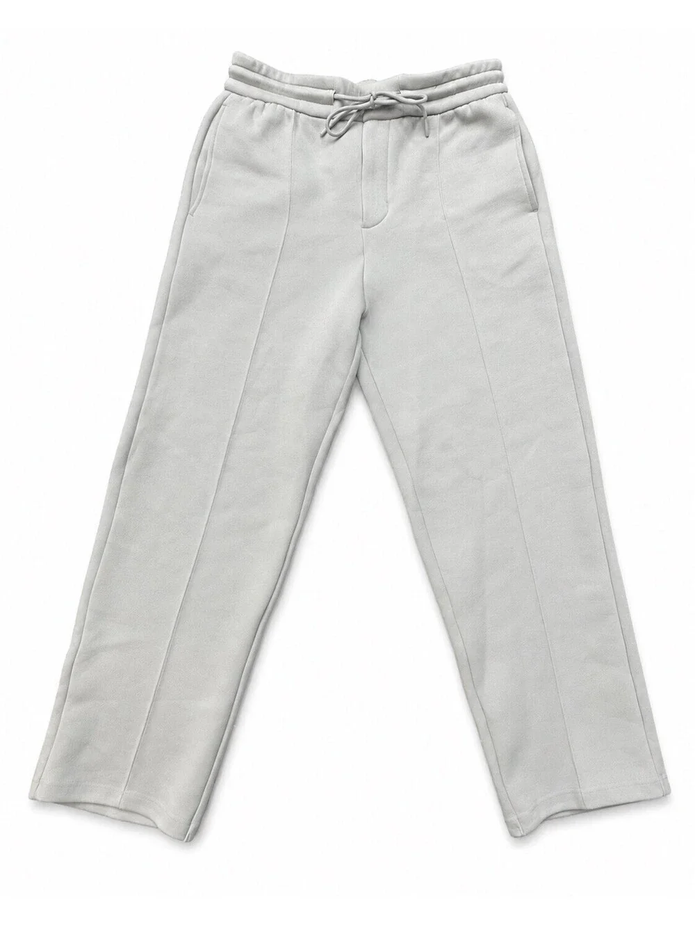 Nike Men’s Gray Fleece Pants Size Small Drawstring Straight Leg Sweatpants